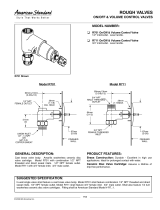American Standard R711 User manual
