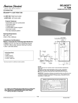 American Standard Belmor 5' Cast Iron Tub 2697.102 User manual