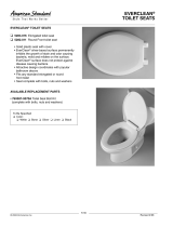 American Standard Round Front Toilet Seat 5282.011 User manual