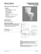 American Standard Plebe Round Front Complete Toilet 3500.000 User manual