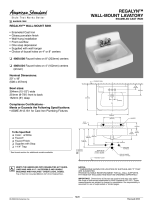 American Standard Regalyn Wall-Mount Lavatory 4869.008 User manual