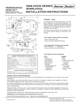 American Standard Reminiscence Drop-In Whirlpool 2908.XXXW User manual