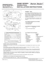 American Standard Reminiscence Elite Whirlpool 2908EC User manual
