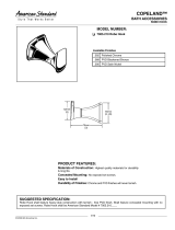 American Standard Robe Hook 7005.210 User manual