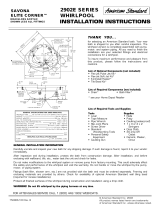 American Standard 2902E User manual