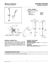 American Standard Shower System Kit 1662.602 User manual