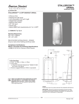 American Standard Stallbrook Urinal 6400.014 User manual