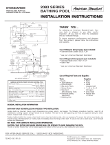 American Standard Standard 2083 SERIES User manual