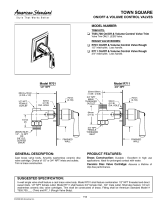American Standard T555.700 User manual