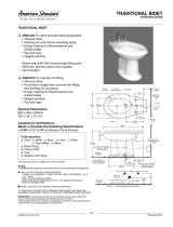 American Standard Traditional Bidet 5065.010 User manual