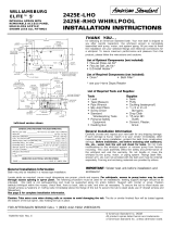 American Standard 2425E-LHO User manual
