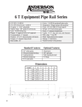 Anderson Manufacturing 6 T Equipment Pipe Rail Series User manual
