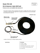 Antex electronics RG-6 Extension Cable PRO-100 User manual