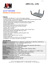 APM AAIP-W406N User manual