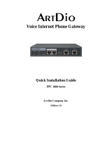 ArtDio IPC 1000 User manual
