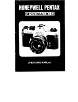 Asahi Pentax Spotmatic II User manual