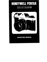 Honeywell Pentax Spotmatic Owner's manual