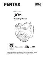 Asahi Pentax X70 Owner's manual