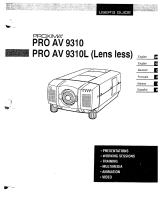 Proxima Pro AV 9310 User manual