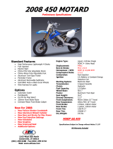 ATK Motorcycles 2008 450 User manual