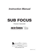 Audio Pro SUB FOCUS User manual