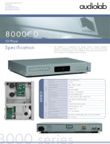 Audiolab 8000CD User manual