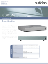 Audiolab 8000M User manual