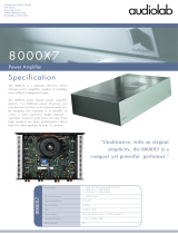 Audiolab 8000X7 User manual
