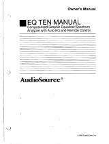 AudioSource Computerized Graphic Equalizer/Spectrum Analyzer with Auto EQ and Remote Control User manual