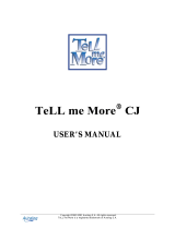 Auralog Tell me More CJ User manual