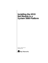 Avaya a HSSI Net Module in a System 5000 User manual