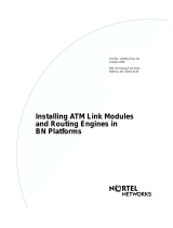 Avaya ATM Link Modules and Routing Engines in BN Platforms User manual