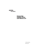 Avaya BCM Hospitality Features Reference guide