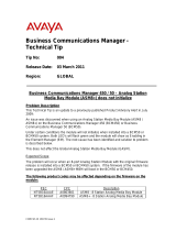 Avaya Business Communications Manager 450 / 50 User manual