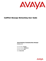 Avaya Business Communications Manager - CallPilot Message Networking User guide