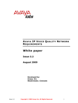 Avaya IP Voice Quality Network Requirements User manual