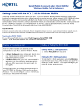 Nortel Networks MCC 3100 User manual