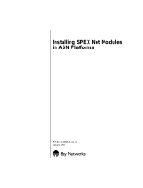 Avaya SPEX Net Modules in ASN Platforms User manual