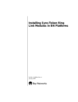Avaya Sync/Token Ring Link Modules in BN Platforms User manual
