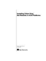 Avaya Token Ring Net Modules in ASN Platforms User manual