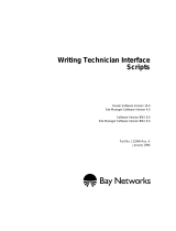 Avaya Writing Technician Interface Scripts User manual