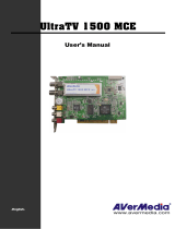 AVerMedia Technologies 1500 MCE User manual