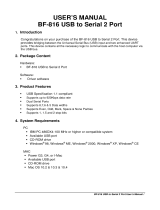 Bafo Technologies BF-816 User manual