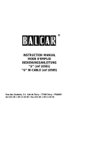 Balance Balcar "U" BI-CABLE 10505 User manual
