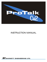 Barnett Engineering PRO TALK CV2 User manual