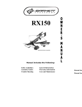 Barnett RX150 User manual
