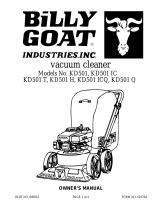 Billy Goat KD501 T User manual