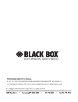 Black Box Flushmount Wall Bracket User manual