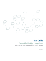 Blackberry FACEBOOK FOR SMARTPHONES User manual