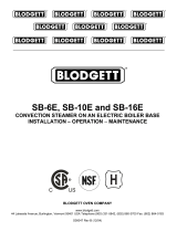 Blodgett SB-16E User manual